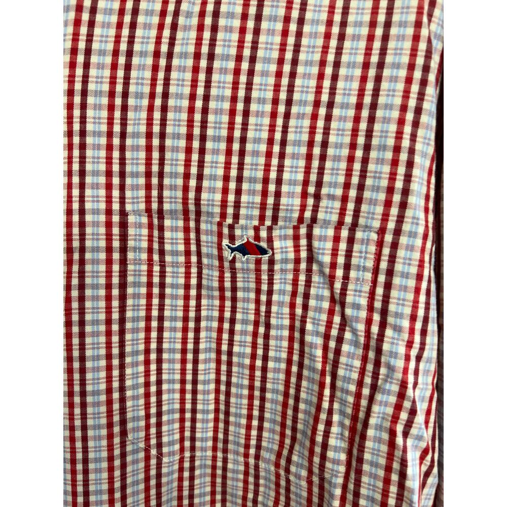 Fish Hippie size XL plaid button down mens shirt - Picture 2 of 3